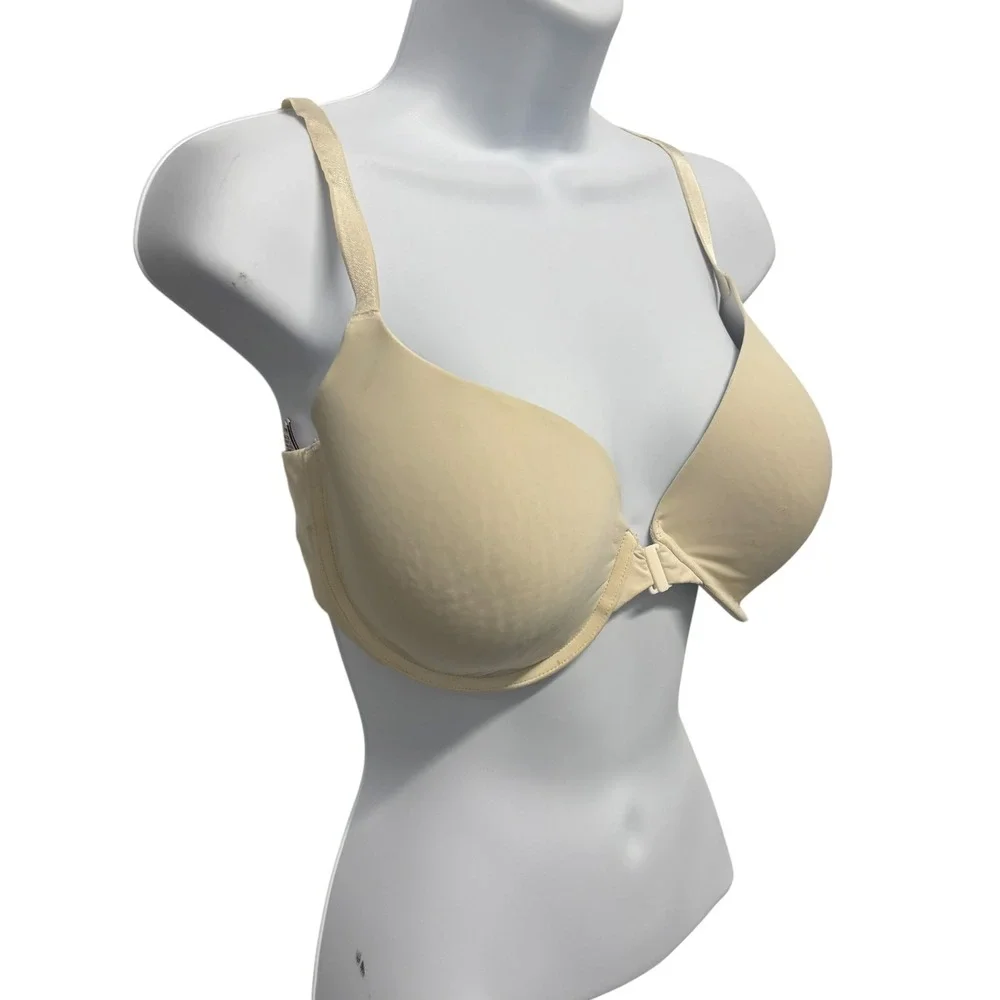 Victorias Secret T-Shirt Lightly Lined Demi Bra Nude Mesh Racerback 38D